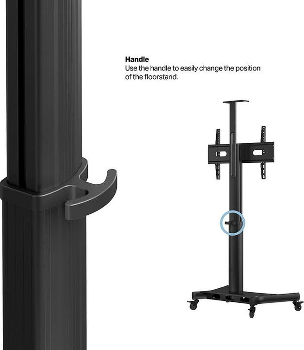 Actual product image Multibrackets Stand electr. 32-75", max 60 kg, black (75", 60 kg)