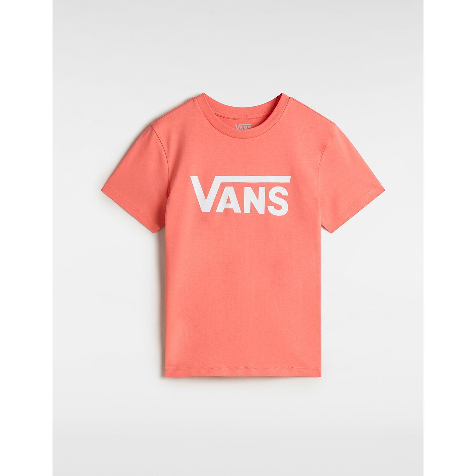 Vans, Damen, Shirt, Women's Flying V Crew Tee, Rot, (S)