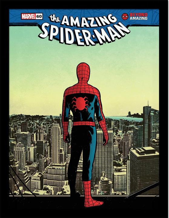 Spiderman Gerahmtes Poster Skyline (45 x 35 cm)