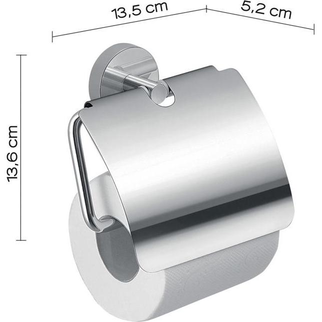 Thumbnail - Gedy, Toilettenpapierhalter, Toilet Paper Holder Eros 2325 With Cove