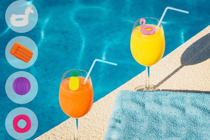 Immagine prodotto Winkee Segnabicchieri - Segnabicchieri per piscina (vetro Marcatore)