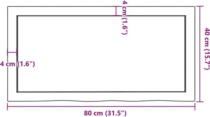 Immagine prodotto VidaXL Smeraldo (80 x 6 x 40 cm)