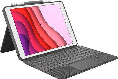 Immagine prodotto Logitech Combo Touch (IT, iPad 2021 (9a generazione), iPad 2019 (7° gene), iPad 2020 (8. Gen))