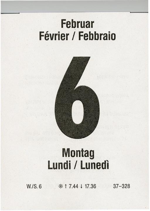 Produktbild Biella Abreisskalender Tag (Kein Einband, Italienisch, Französisch, Deutsch)