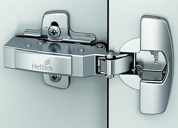 Actual product image Hettich Thick-door hinges Sensys 8631i, corner, centre and recessed