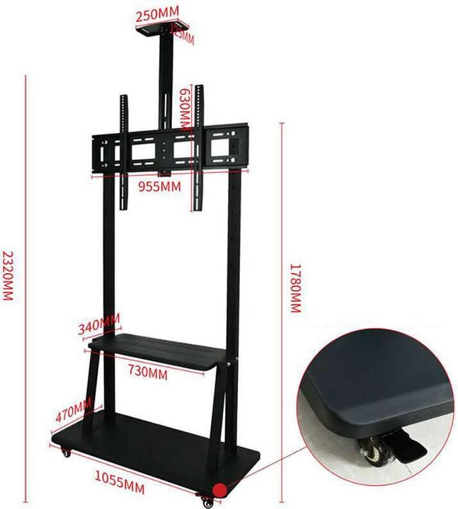 Image du produit Support TV grand format 42-100' Max (100", 120 kg)