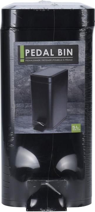 Produktbild Excellent Houseware Treteimer, Metall, schwarz, Abfalleimer, 5 Liter (5 l)
