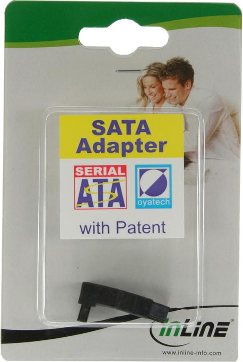 Produktbild InLine SATA Adapter Stecker/Buchse gewinkelt oben