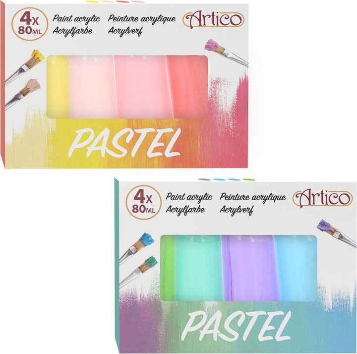 Artico Paint Acrylic Pastel (Assorted, Multicolor, 320 ml)