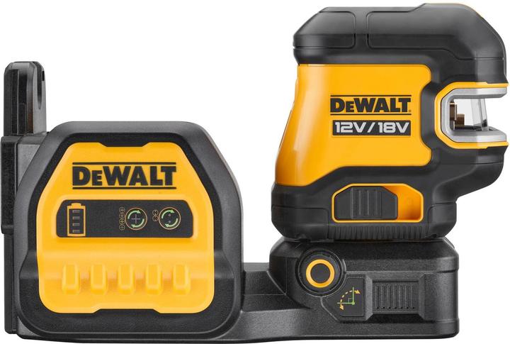 Actual product image DeWalt Nivel Láser autonivelante VERDE de líneas en cruz + 5 puntos XR 18V/12V con batería 18V LiIon 2Ah