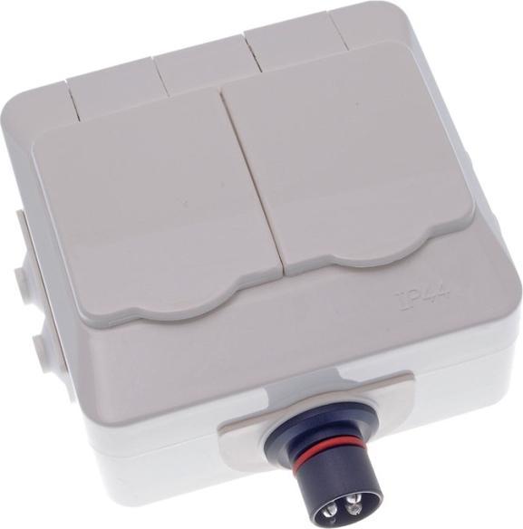 Produktbild Defa PlugIn Steckdose Schuko doppelt 230VAC