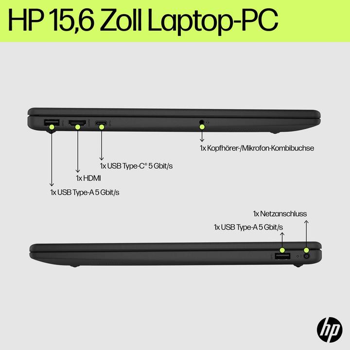 Produktbild HP 15-fd1053ng (15.60", Intel Core 3 100U, 8 GB, 512 GB, DE)