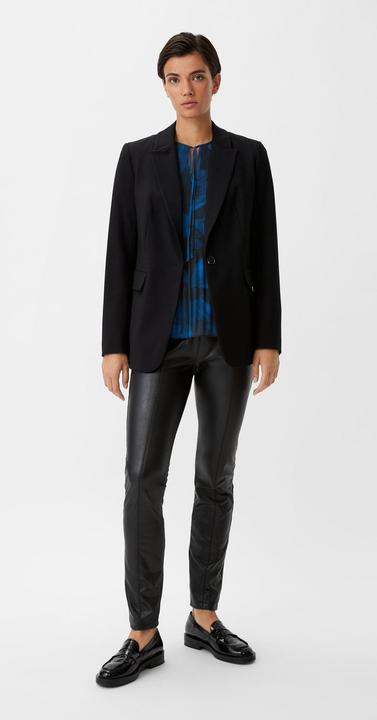 Actual product image Comma Bluse Chiffonbluse mit Plisseefalten (34)