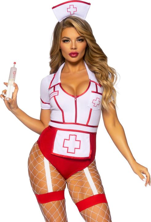 Actual product image Leg Avenue Sexy nurse costume red/white S (S)