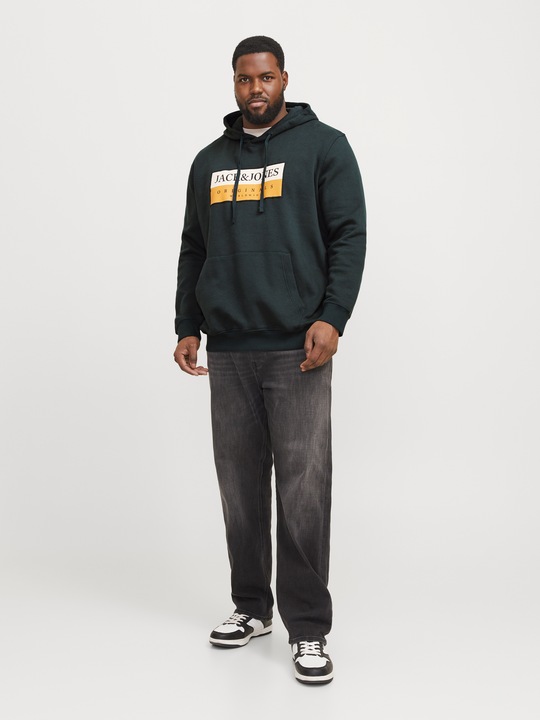 Actual product image Jack & Jones Plus Size Logo Kapuzenpullover Kapuzenpullover (4XL)