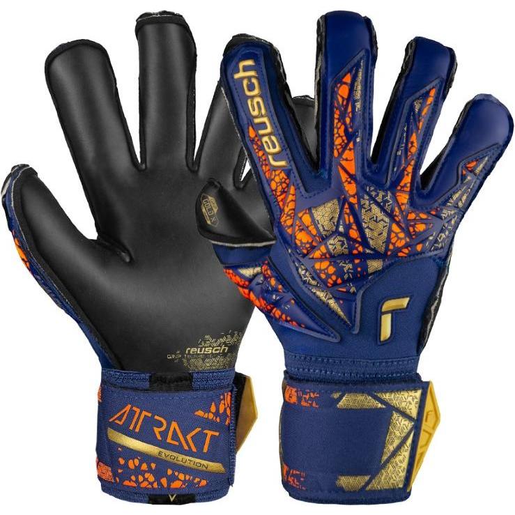 Reusch, Unisex, Handschuhe, Torwarthandschuh Attrakt Gold X - 9.5, Blau, (9.5)