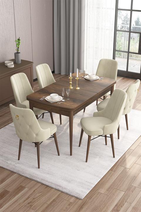 Actual product image Hanah Home Are Extendable Dining TableChairs Set (MDF)