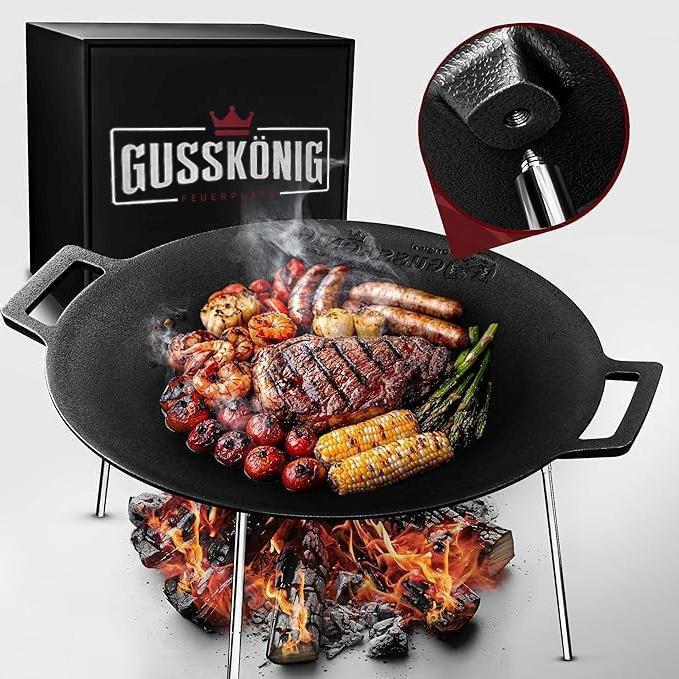 Immagine prodotto Gusskönig Piastra da fuoco in ghisa (45cm)