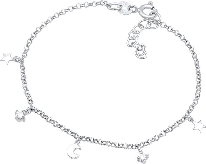 Image du produit Elli Astro, demi-lune, étoiles (14 cm, Argent sterling 925, Zircone)
