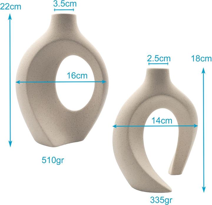 Image du produit Intirilife Deko Vasen Set (2 x)
