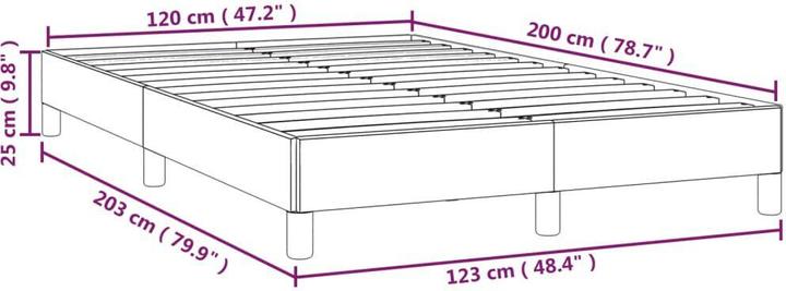 Actual product image vidaXL Bettgestell (120 x 200 cm)