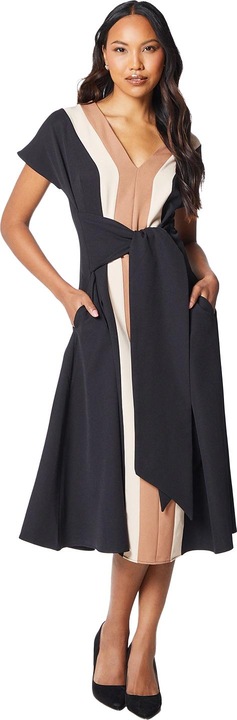 Actual product image Principles Womens/Ladies Colour Block Tie Belt Midi Dress (42 D)