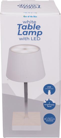 Actual product image Ootb White table lamp with LED