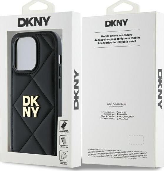 Immagine prodotto DKNY DKHCP14LPQDSLK iPhone 14 Pro 6.1" czarny/nero Quilted Stack Logo (Apple iPhone 14 Pro)