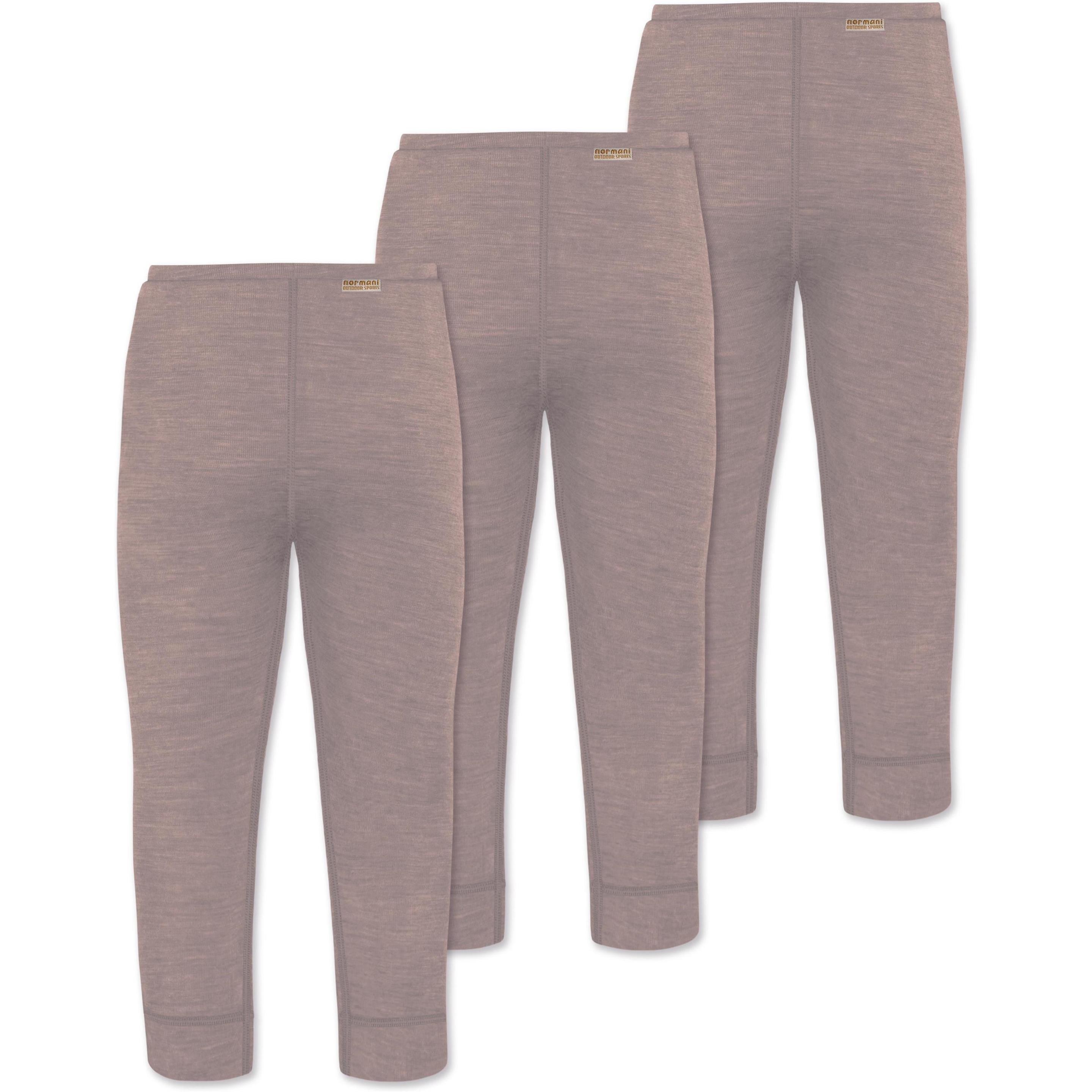 Thumbnail - Normani, Herren, Funktionsunterhose, 3er Pack Baby Merino Lange Unterhose „Tutira" - 9505 (62), Rosa, 62