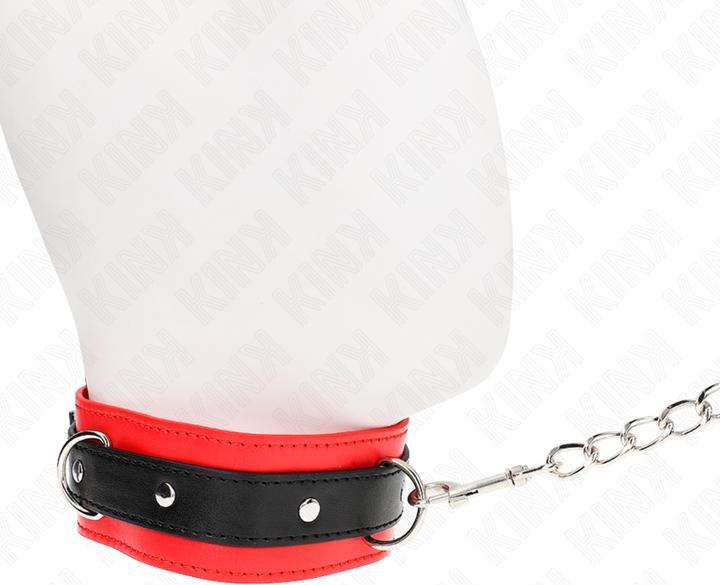 Actual product image Kink Basic Model Collar With Leash 65 cm Model 3 Red 53 X 5 cm