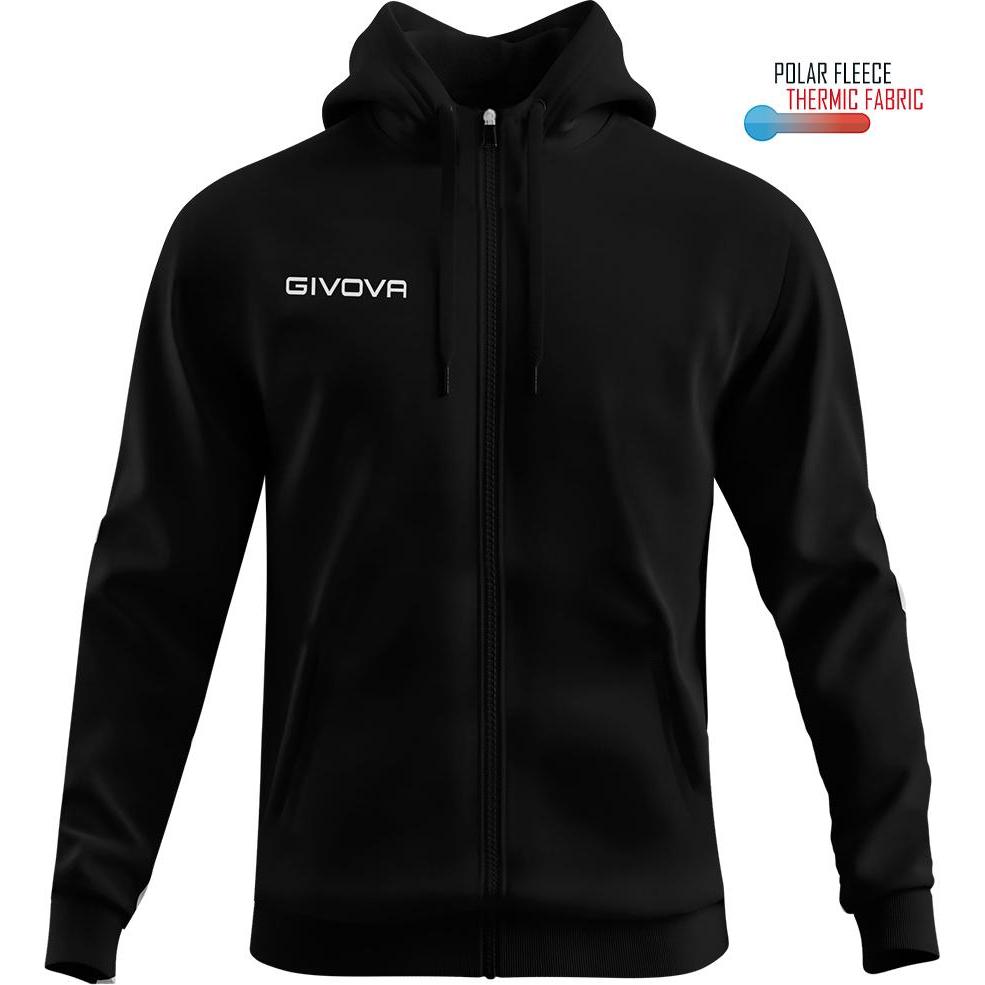 Givova, Pullover, 500, Schwarz, (XL)