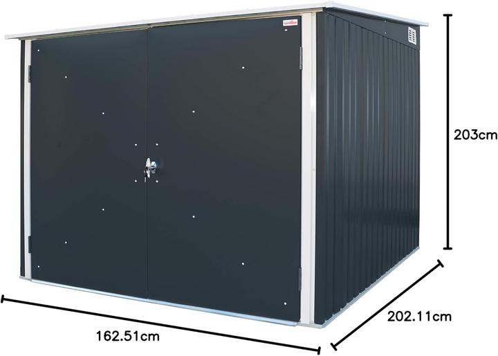 Produktbild Tepro Fahrradbox, anthrazit/weiss