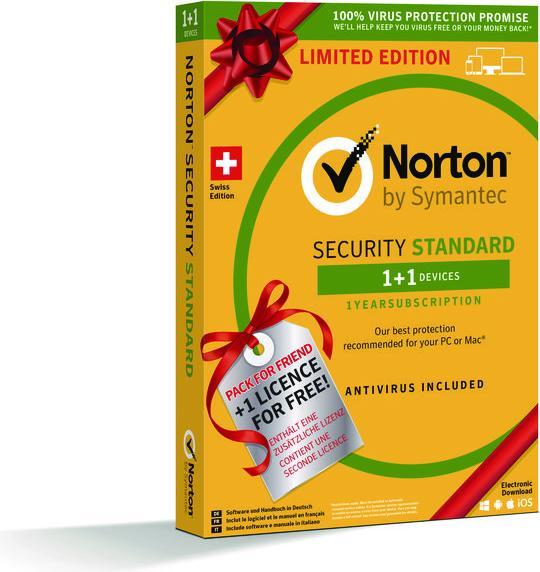 NortonLifeLock Security Standard 1+1 Limited Edition (2 User, 12 Monate)
