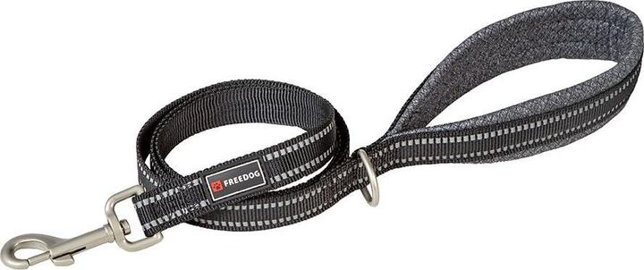 Produktbild Freedog Kurzleine Shiva aus Nylon grau 120x2.5cm (2.5, Hund, Hundesport)