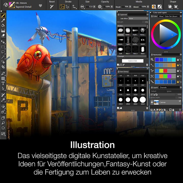 Image du produit Corel Painter 2022 Vollversion, Box (1 Utilisateur, Illimité)