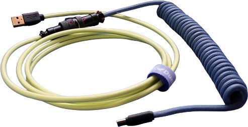 Produktbild Ducky Premicord DayBreak Spiralkabel, USB Typ C auf Typ A - 1,8m (1.80 m, USB 2.0)