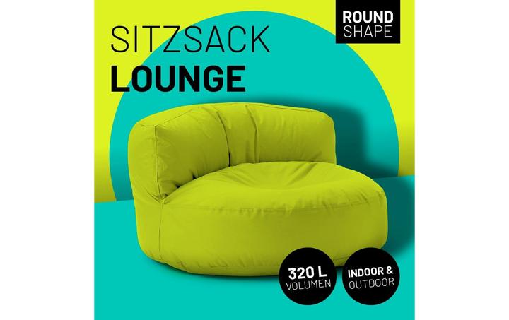 Image du produit Lumaland Sitzsack Lounge 30 L, Apfelgrün