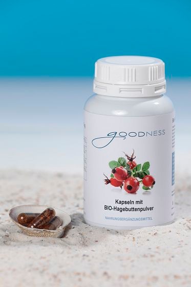 Actual product image Goodness BIO-Hagebuttenpulver Kapsel 600 mg (150 Piece, Capsules, 107 g)