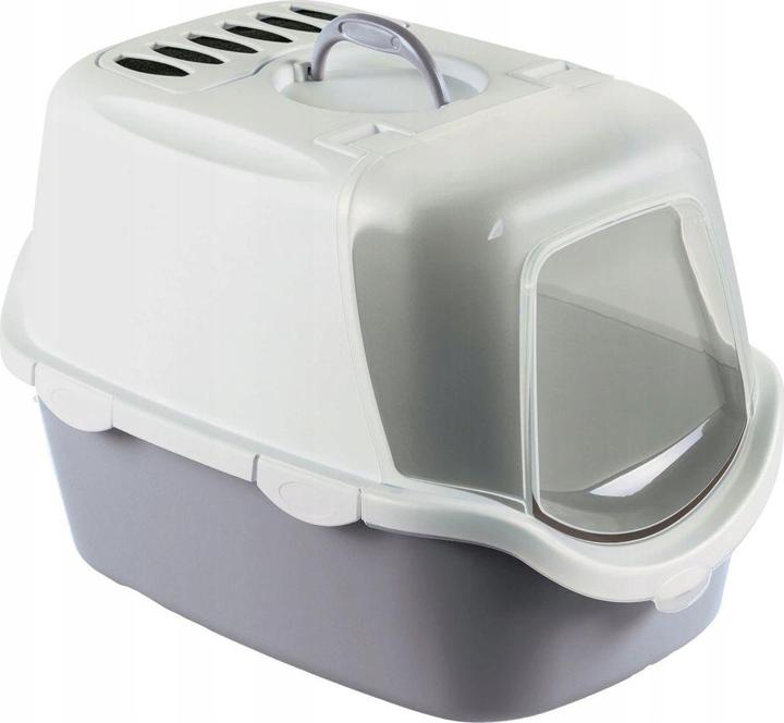 Zolux Cathy Easy Clean Litter Box Pilka (Katzenklo geschlossen)