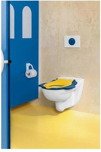 Produktbild Villeroy & Boch V&B WC-Sitz O.NOVO KIDS ohne Deckel Ocean Blue/Sunshine Yellow