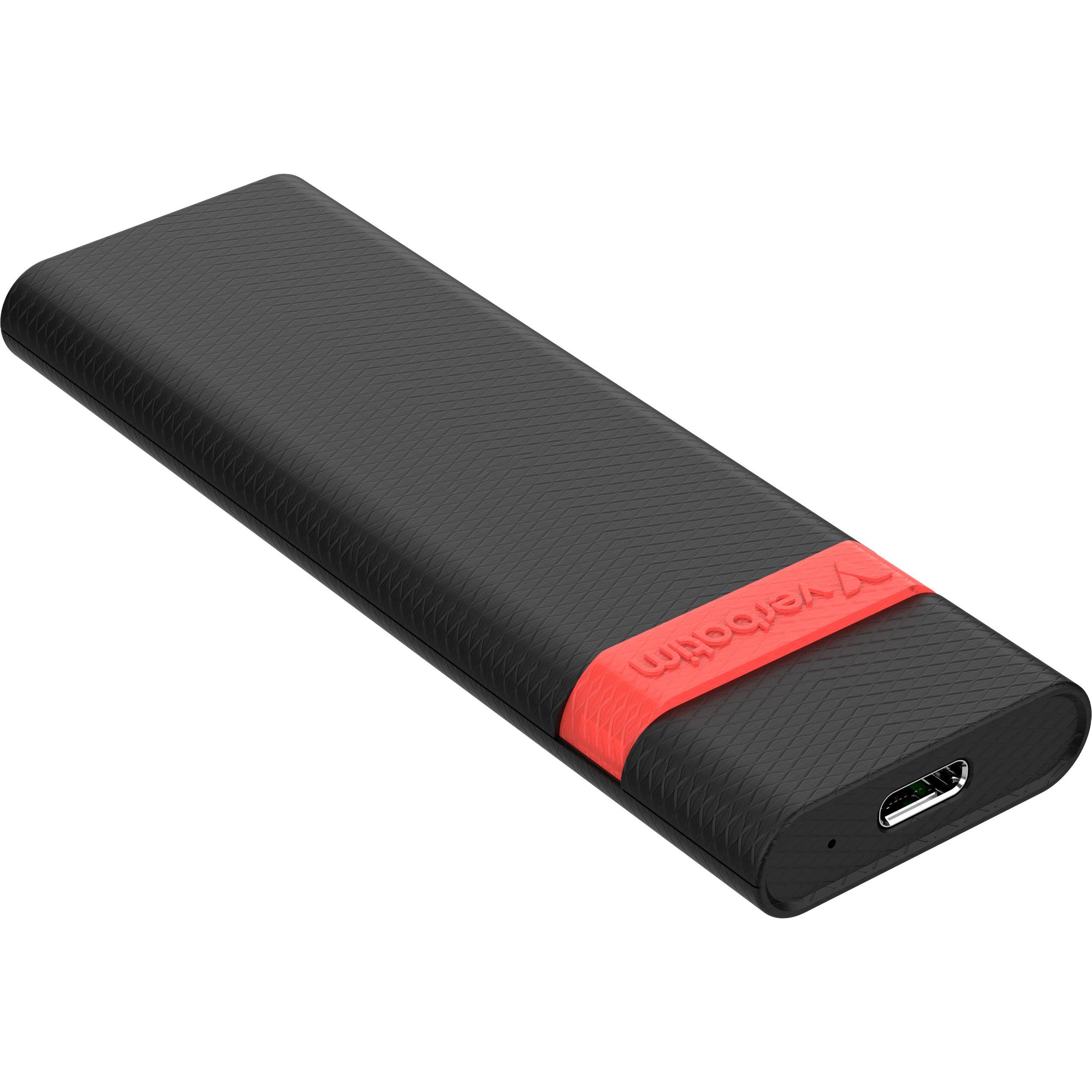 Verbatim USB3.2 Gen2 Store 'n' Go M.2 NVMe SSD Enclosure Kit (M.2), Case per hard disk, Rosso, Nero