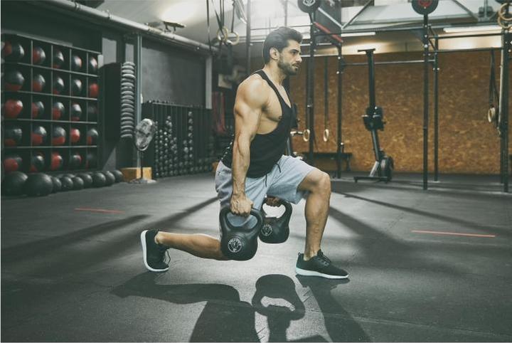 Actual product image Gorilla Sports Kettlebell plastic (1 x 8 kg, 1 x 10 kg, 1 x 12 kg)
