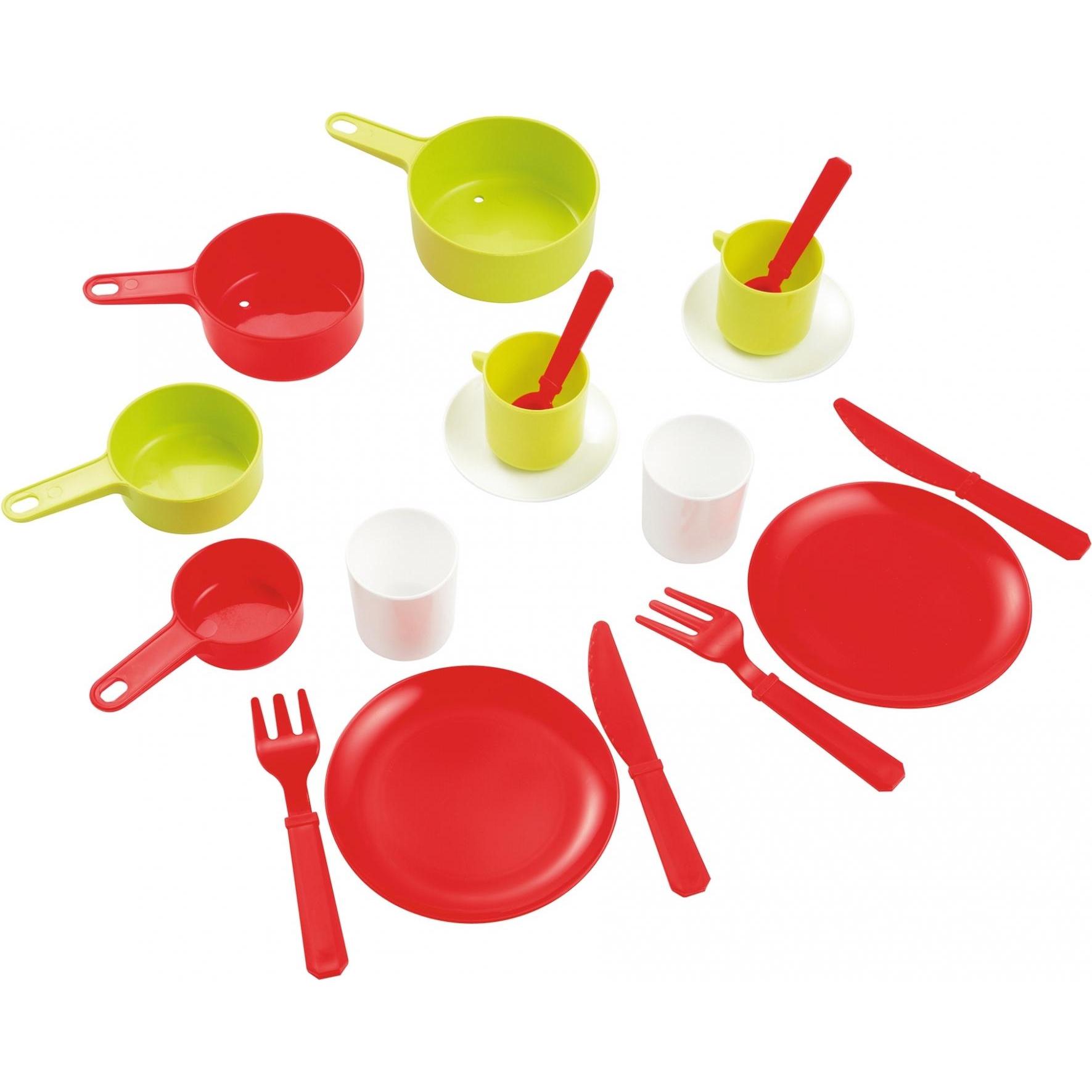 Ecoiffier Chef Pan mit Geschirr