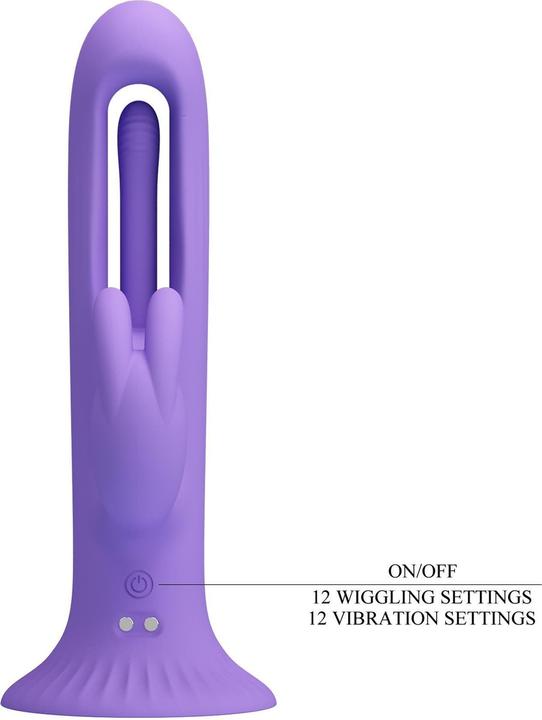 Actual product image Pretty Love - Killmoulis Rabbit Vibrator 12 Vibrationsmodi Lila