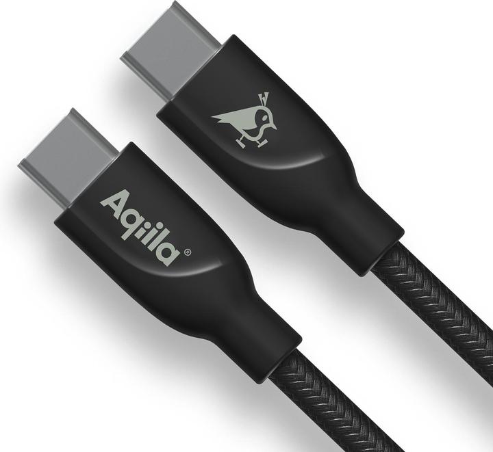 Produktbild Aqiila Cablebird CB11 - USB-C to USB-C Braided cable, 240W (1m) - Black (1 m, USB 2.0, 240 W)