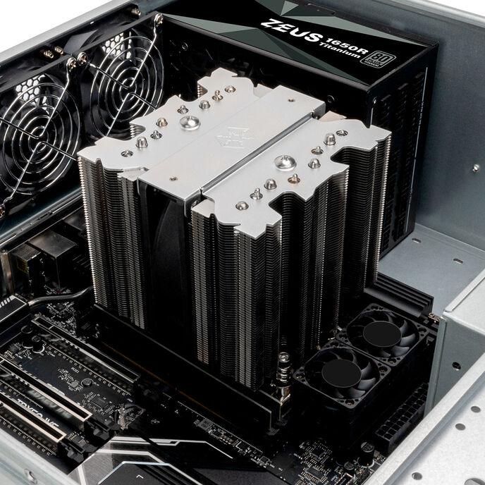 Actual product image Silverstone SST-XED120S-WS - 4U CPU Cooler 6*8 WS (145 mm)