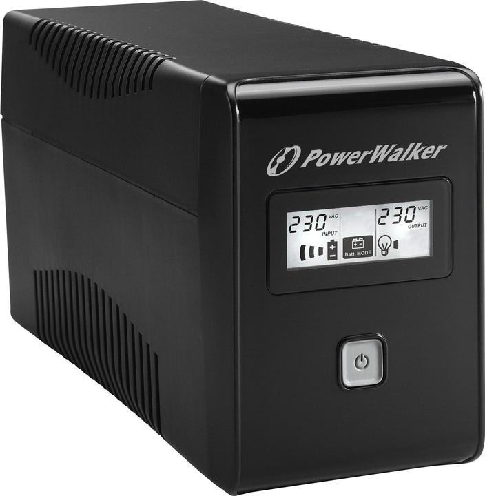Powerwalker VI 850 LCD Schuko 850VA / 480W Line-Interactive USV Tower AVR LCD (850 VA, 480 W, Line-Interaktiv USV)
