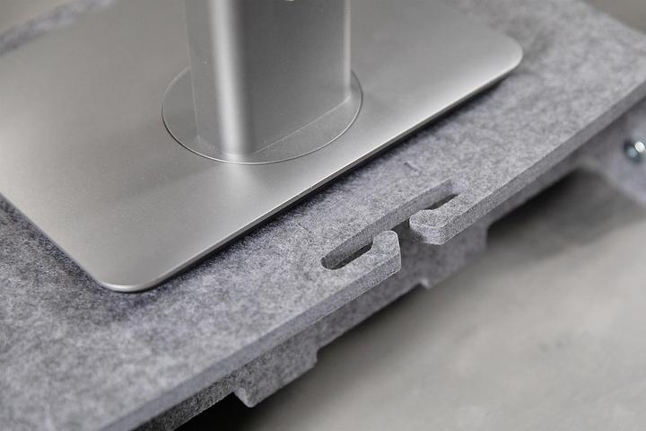 Produktbild Bakker Elkhuizen Monitorständer Q-Riser 110 Circular, grau retail (Tisch, 30", 10 kg)