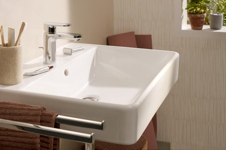 Produktbild hansgrohe Waschtisch Xanuia Q 600x480mm, mit Hahnloch/Überlauf, weiss (480 mm, 600 mm)