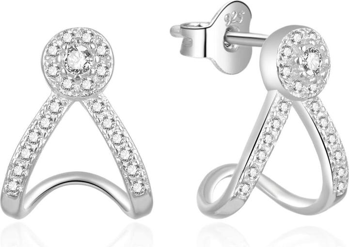 Produktbild Moiss Charming silver earrings with rhinestones E0002445 (L)